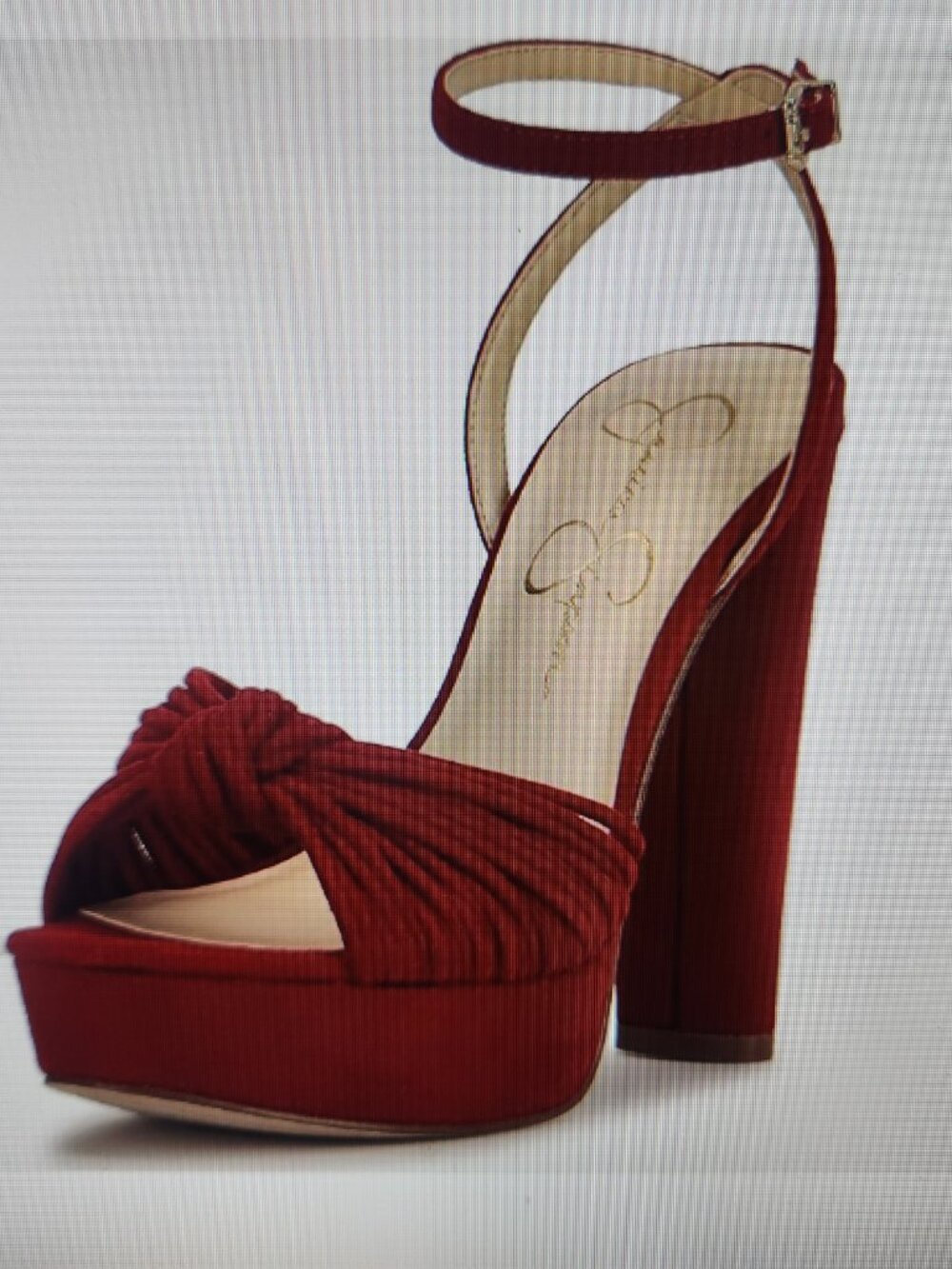 Jessica Simpson "Immie" Chili Pepper Platform Sandals. NIB. Size 6